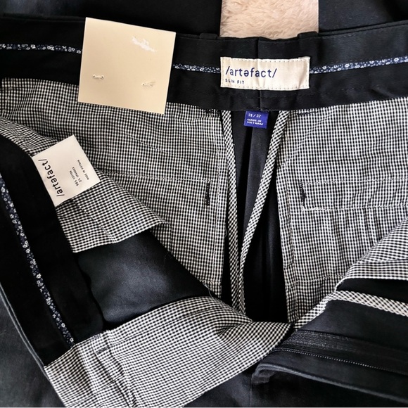 Artefact Men's Straight Leg Slim Fit Dress Pants with Hip Pockets | Sz 31/32 - Picture 8 of 10